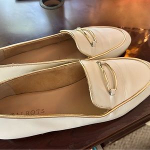 Talbots loafers- Winter white